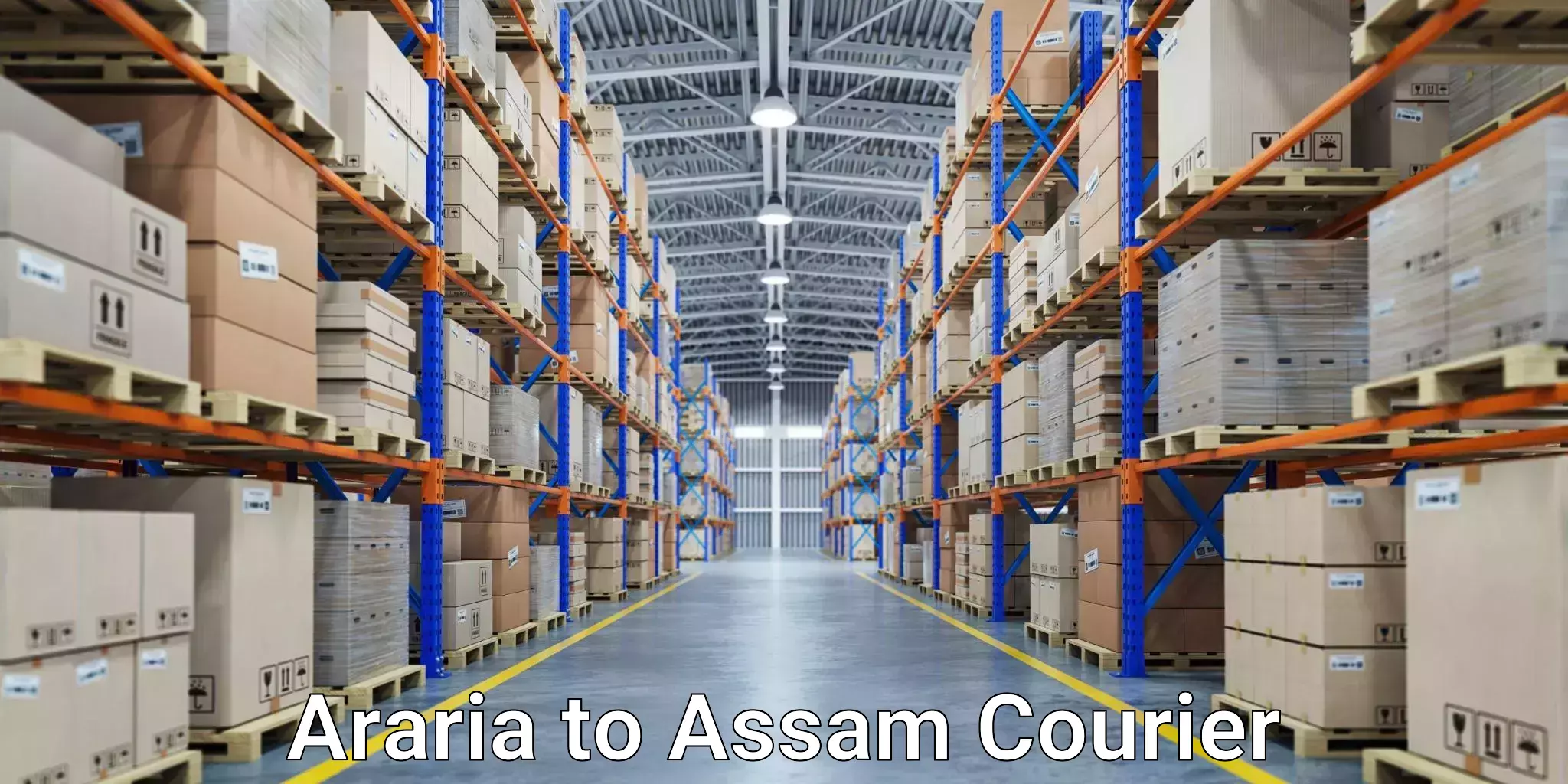 Bulk courier orders Araria to Lakhipur