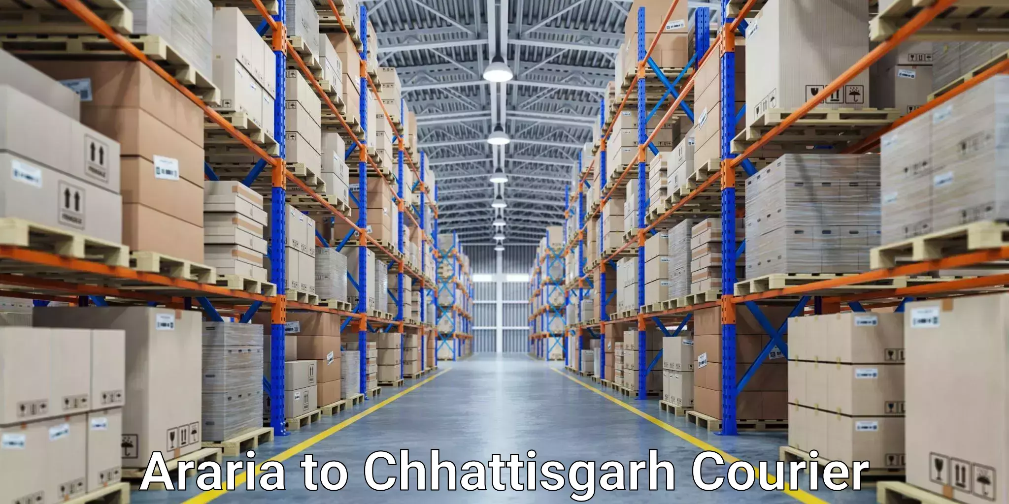 Express mail solutions Araria to Chhattisgarh