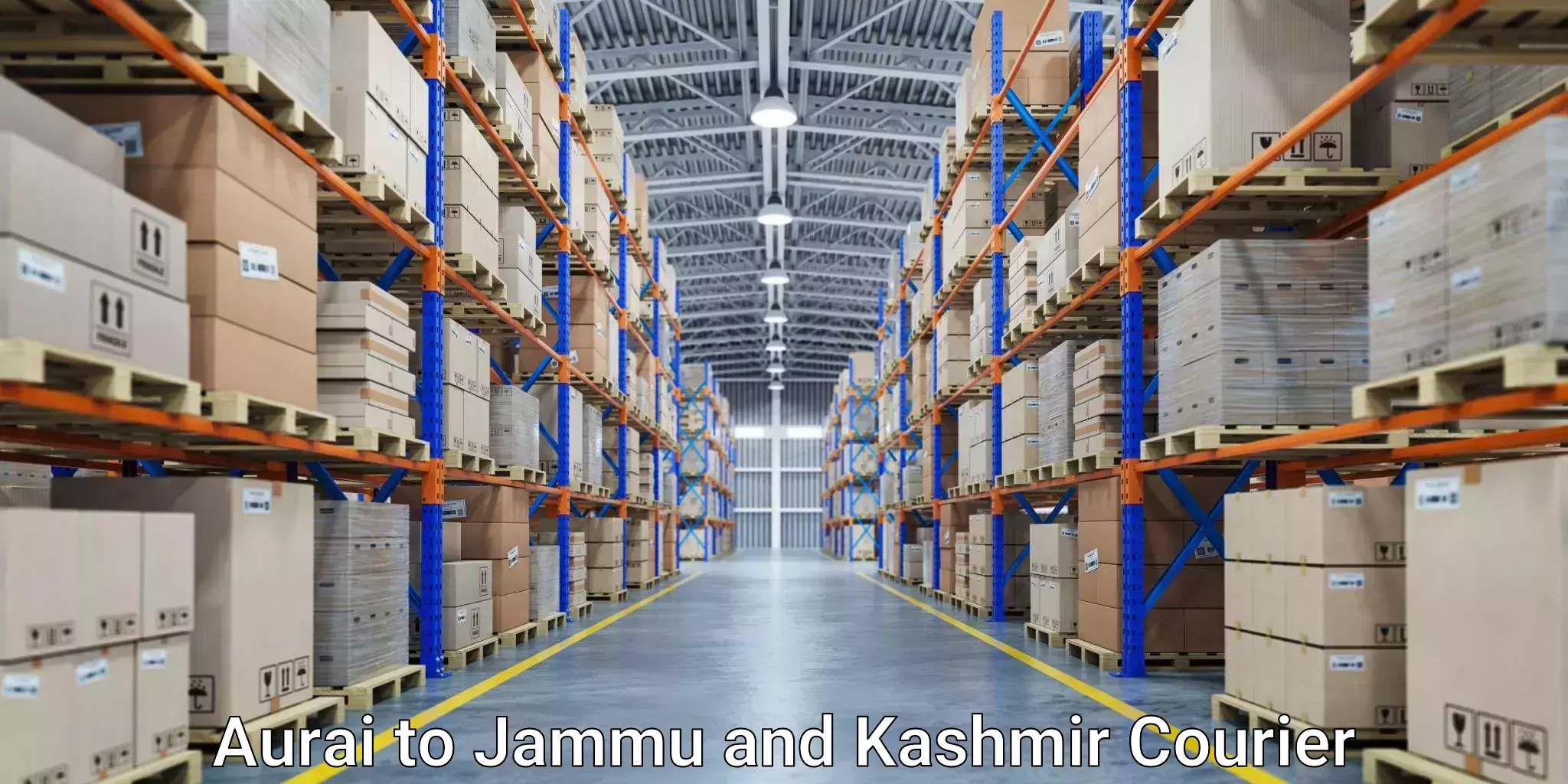 Courier service efficiency in Aurai to University of Jammu