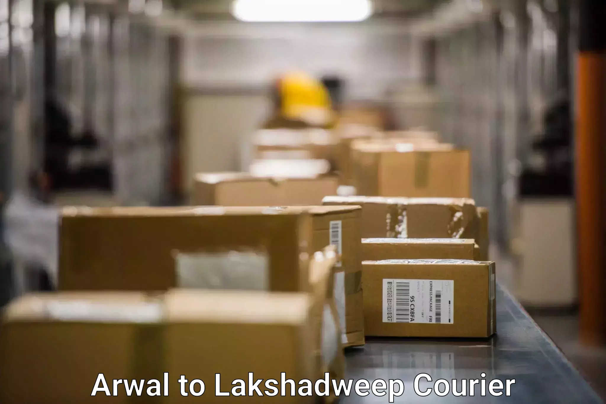 Courier service efficiency Arwal to Lakshadweep