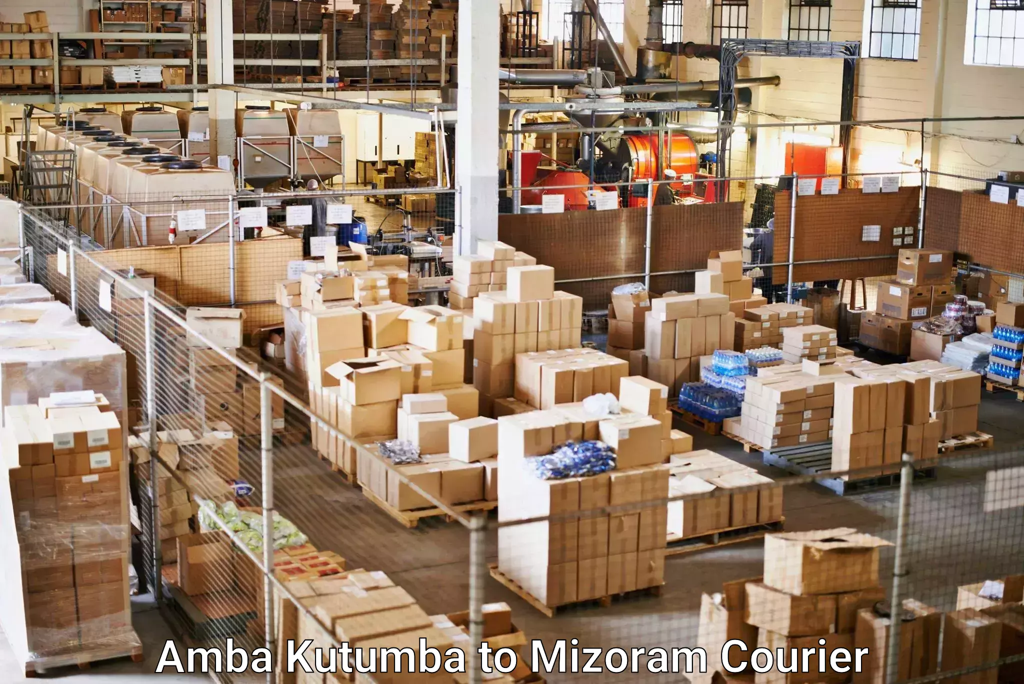 Online shipping calculator Amba Kutumba to Thenzawl