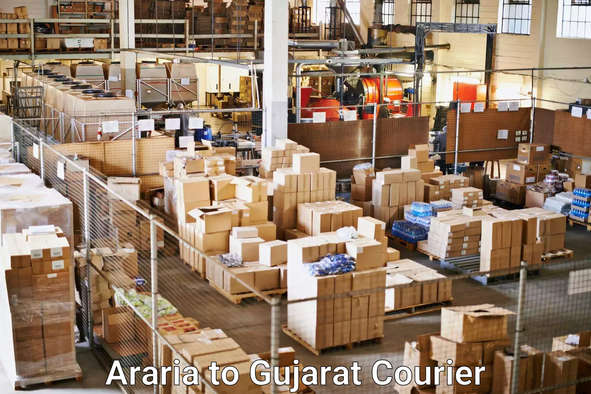 Customizable shipping options Araria to Godhra