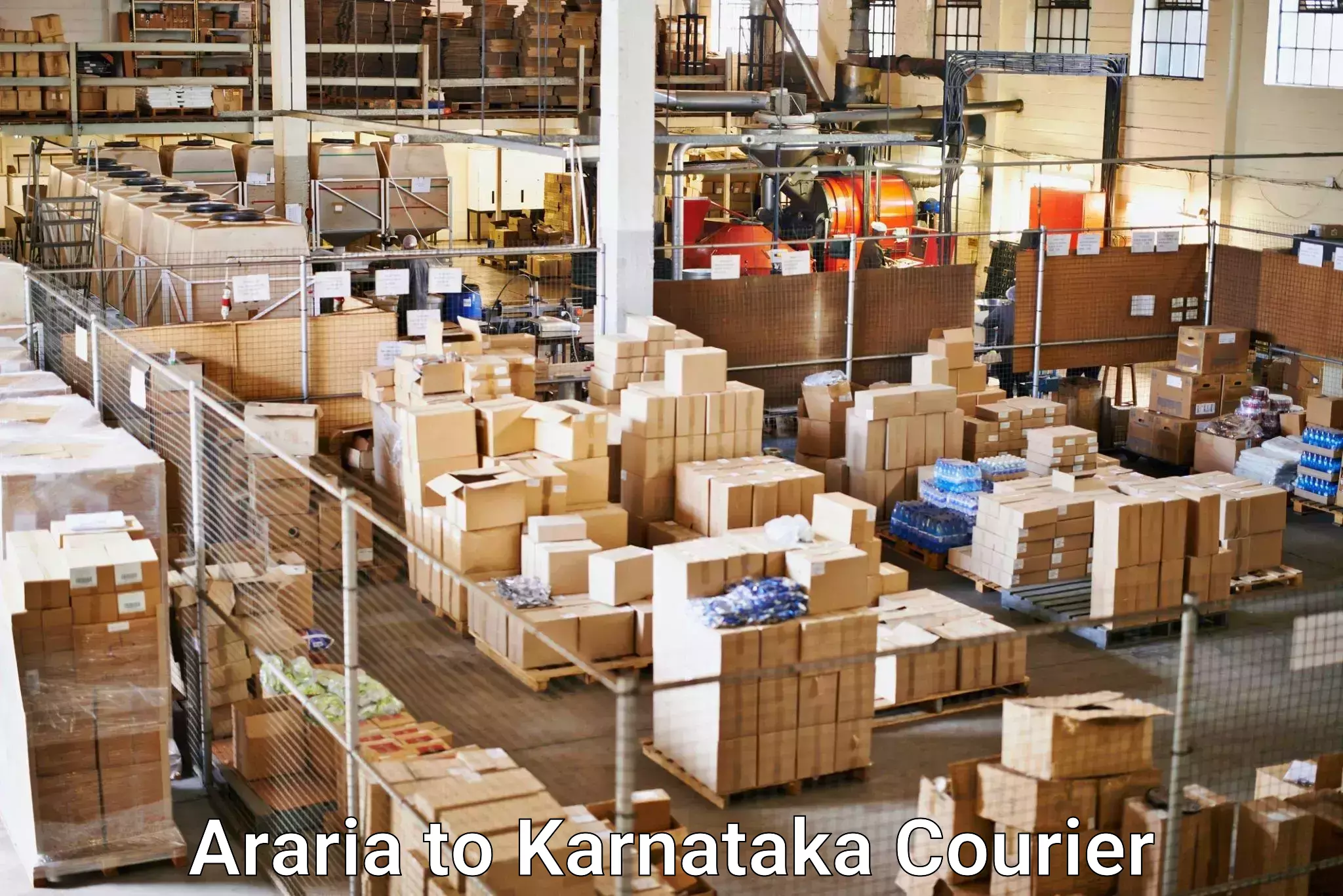 On-call courier service Araria to Karnataka