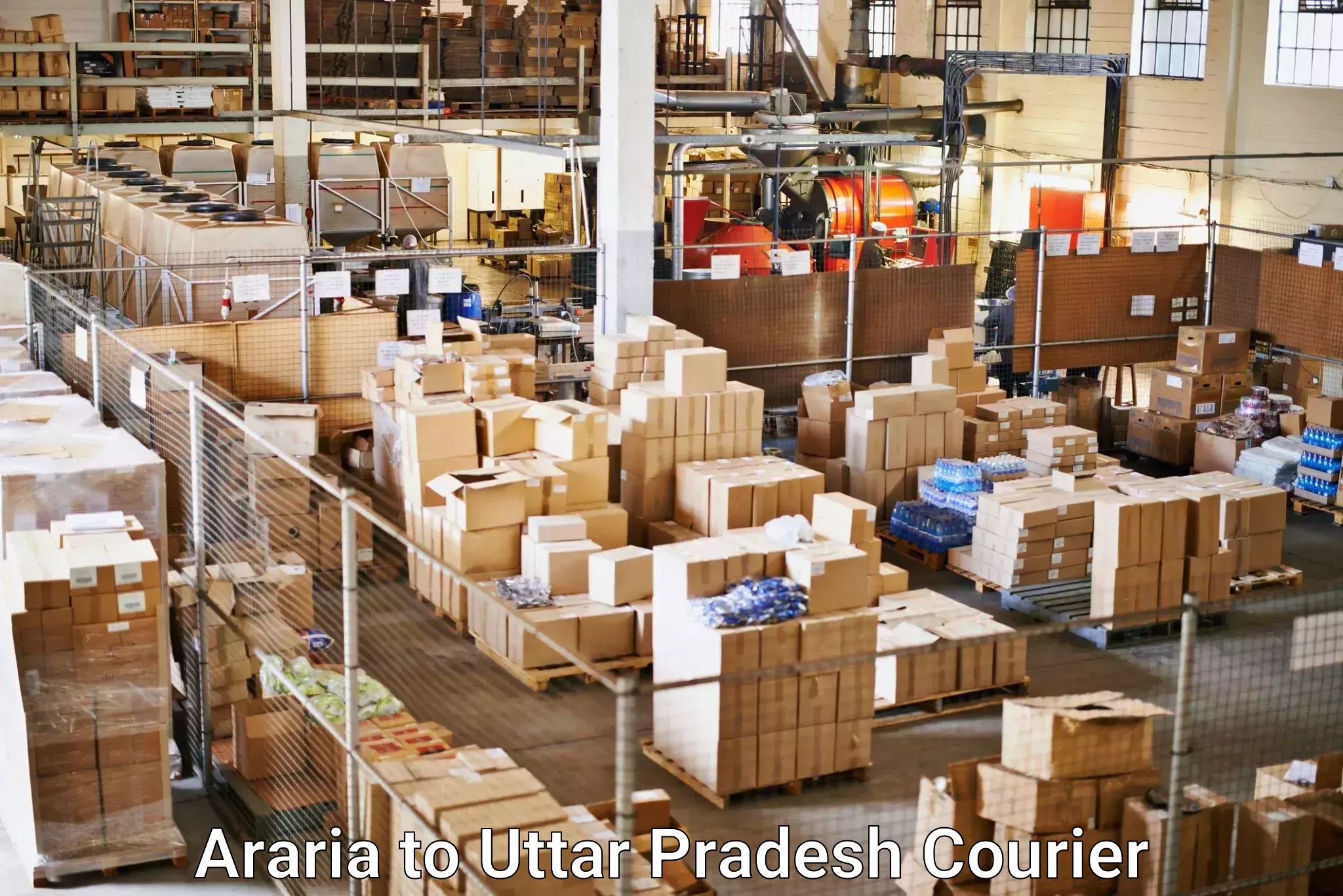 State-of-the-art courier technology Araria to Uttar Pradesh