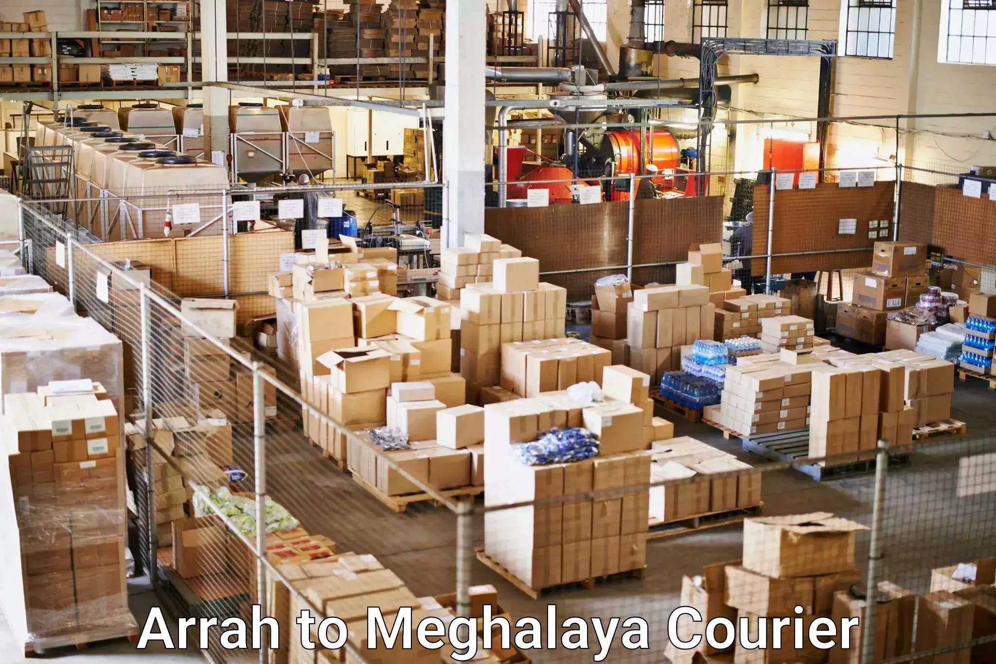 Package tracking Arrah to Meghalaya