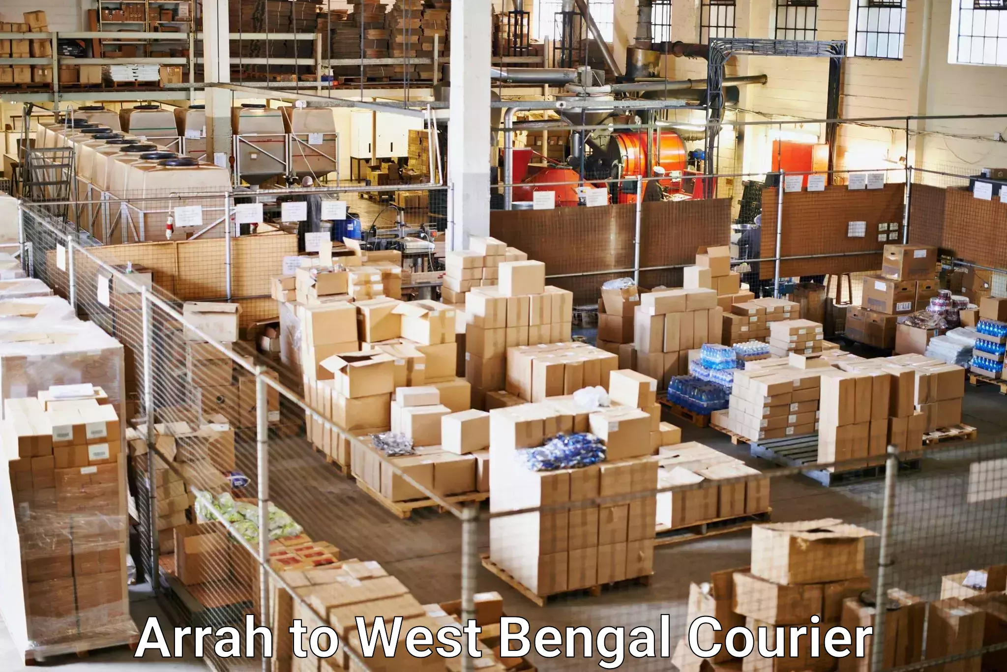 Doorstep delivery service Arrah to West Bengal