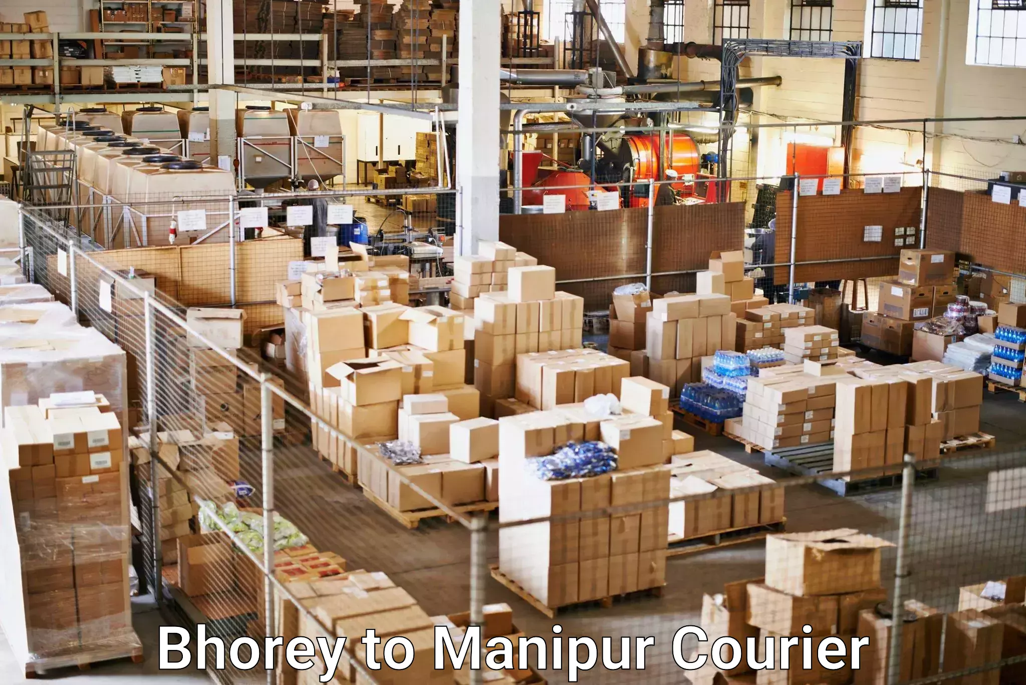 Optimized courier strategies Bhorey to Manipur