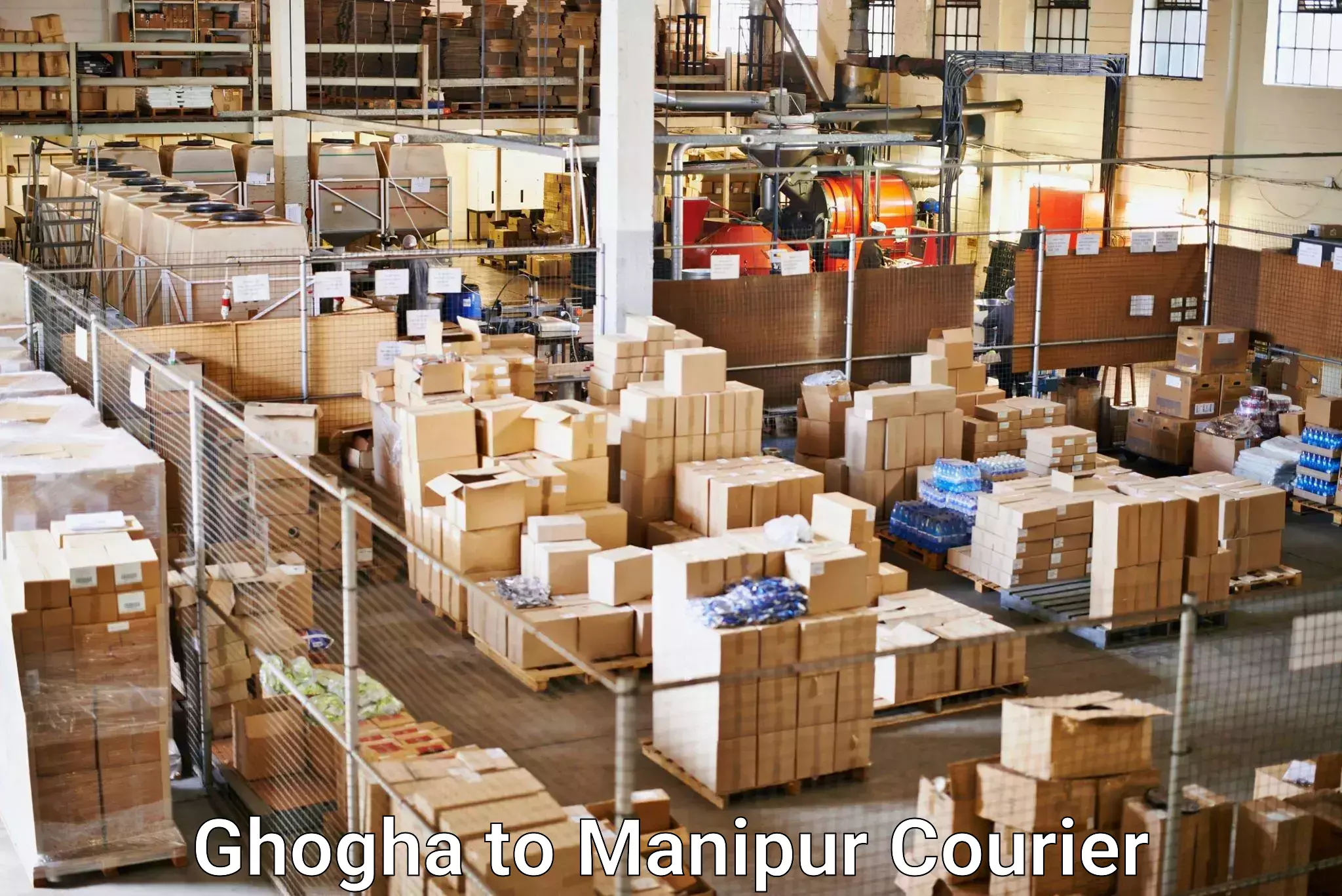 Express delivery network Ghogha to Manipur