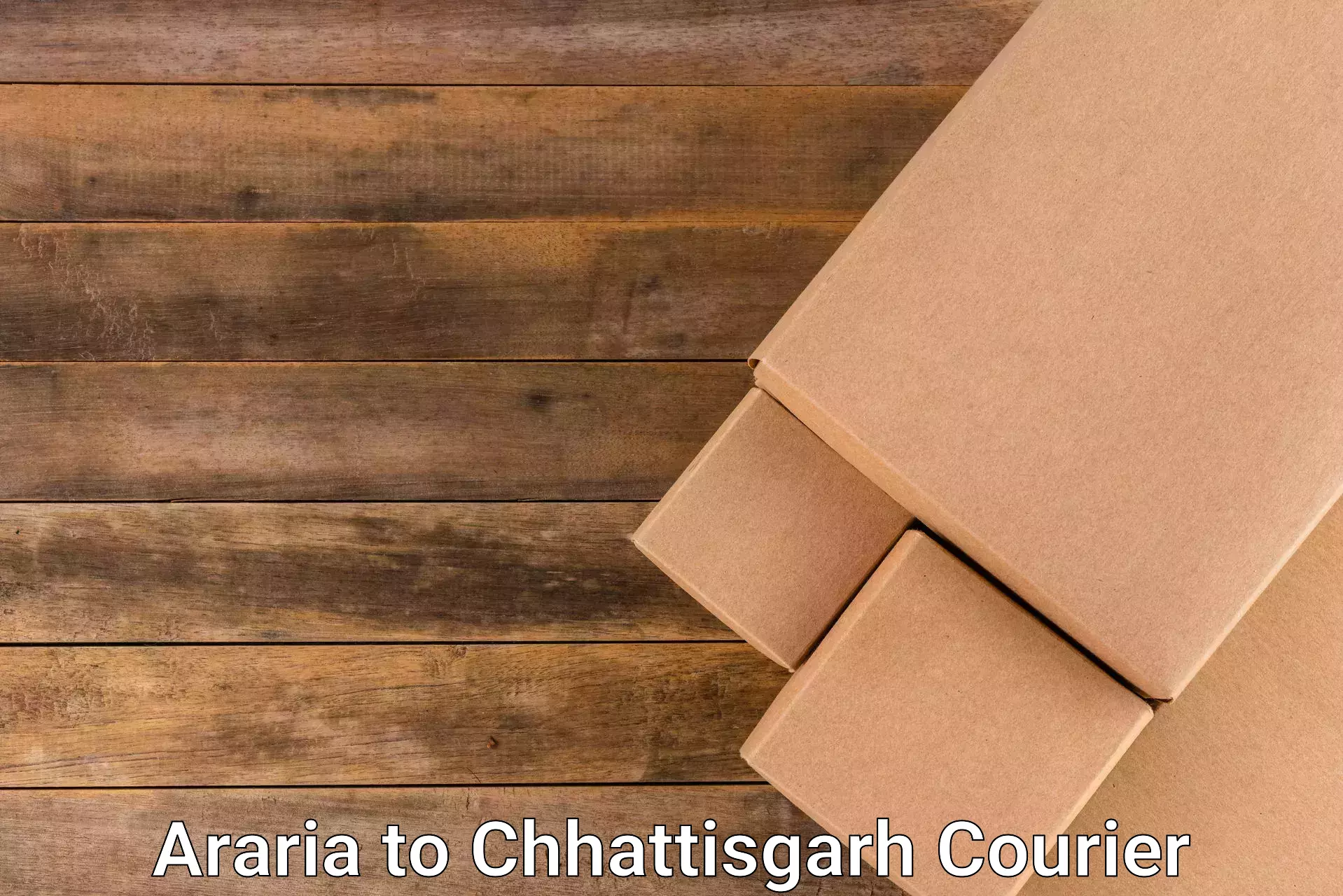 Postal and courier services in Araria to Dabhra
