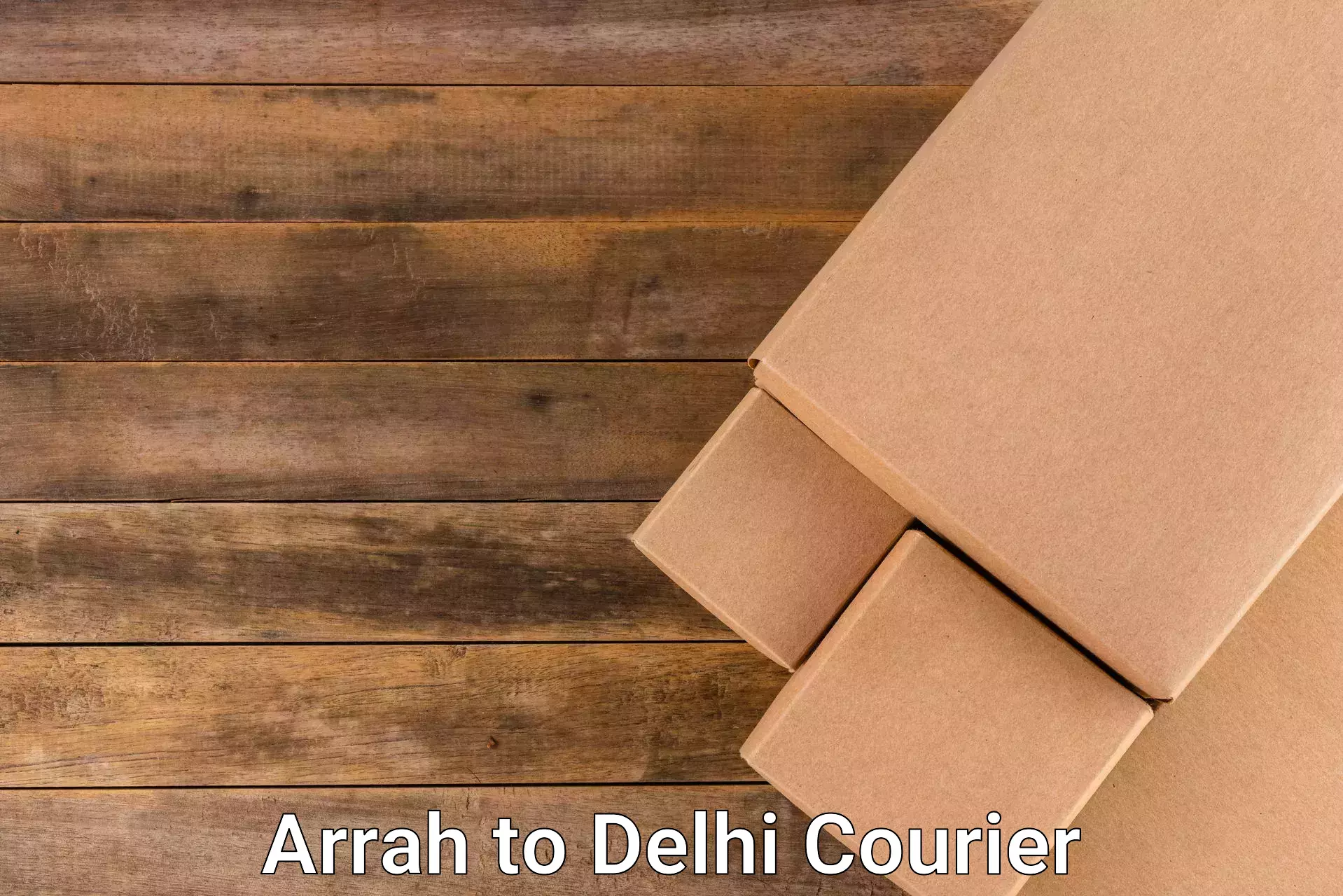 Logistics management Arrah to Jawaharlal Nehru University New Delhi
