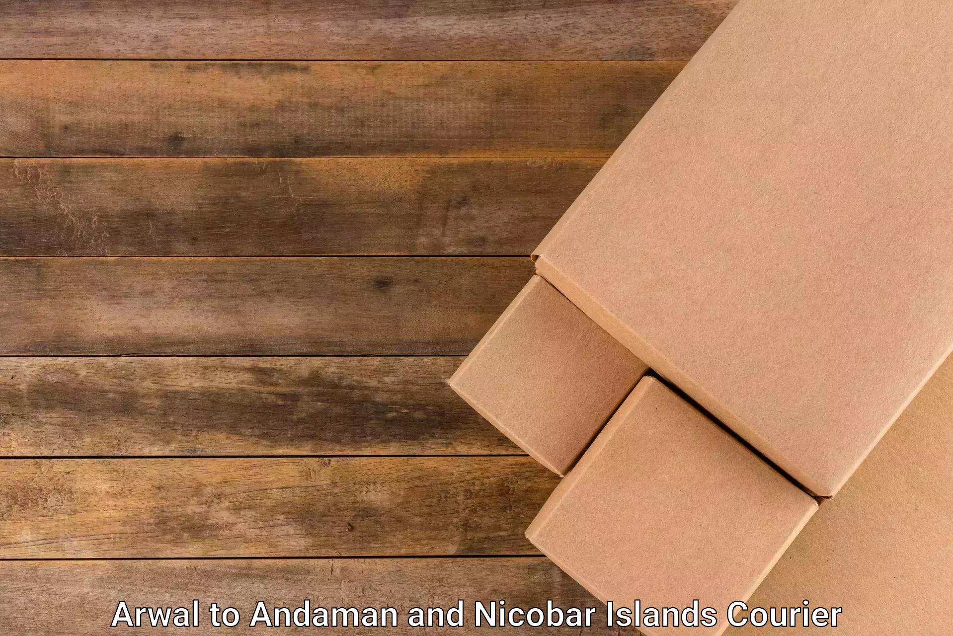 Lightweight parcel options Arwal to North And Middle Andaman