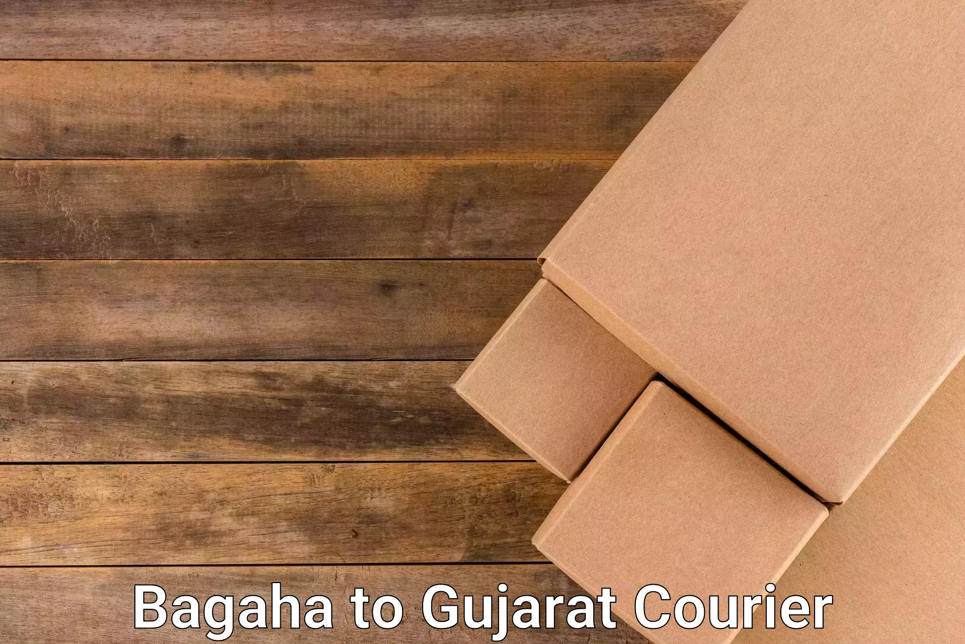 Nationwide shipping capabilities Bagaha to Dhrangadhra