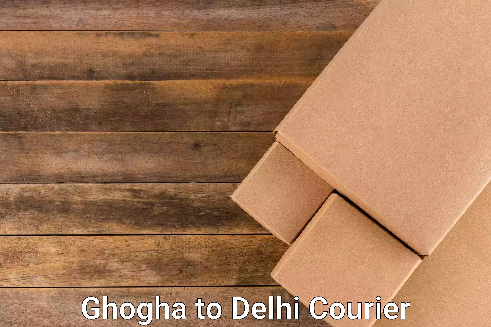 Full-service courier options Ghogha to Sarojini Nagar