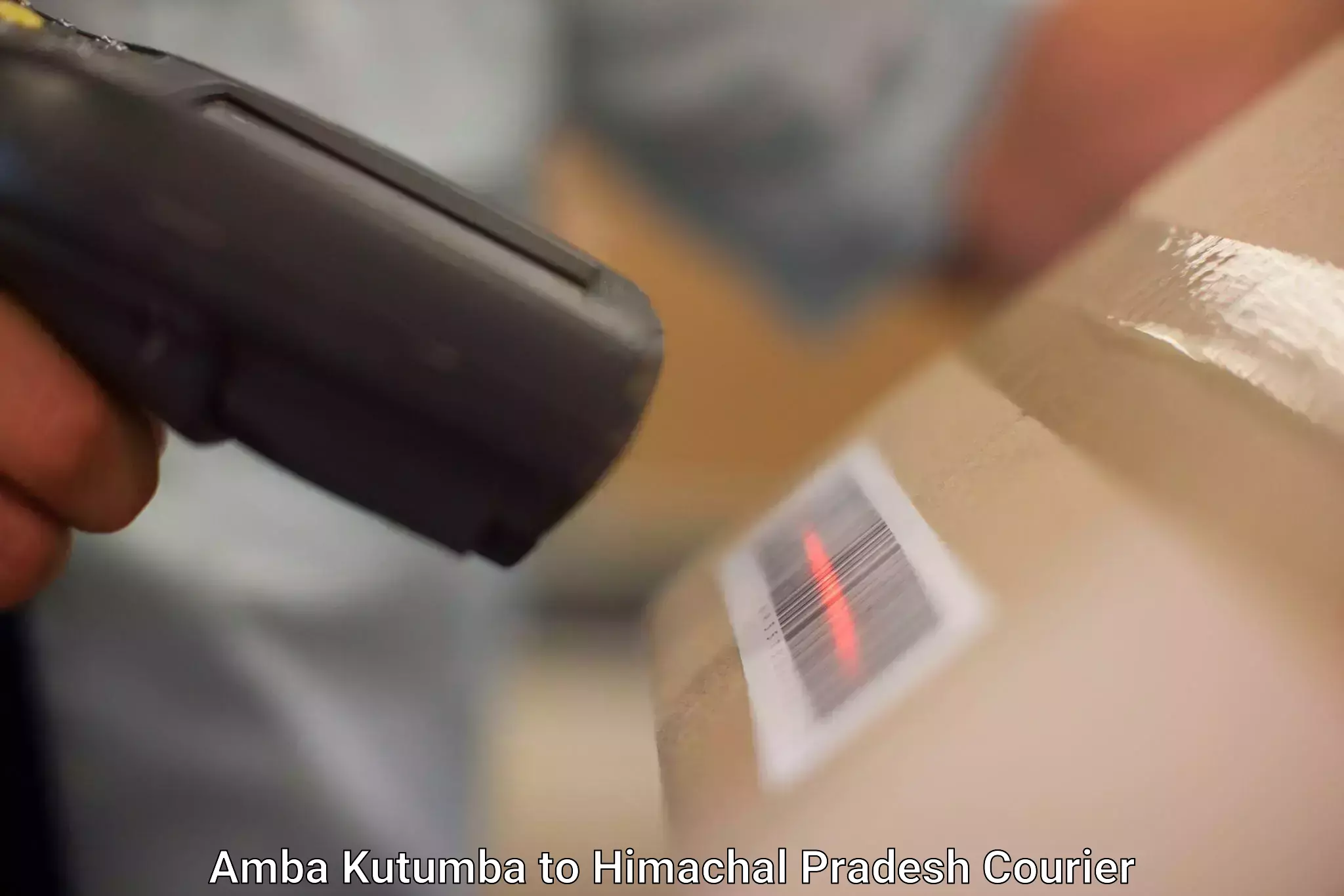 Dynamic parcel delivery Amba Kutumba to NIT Hamirpur
