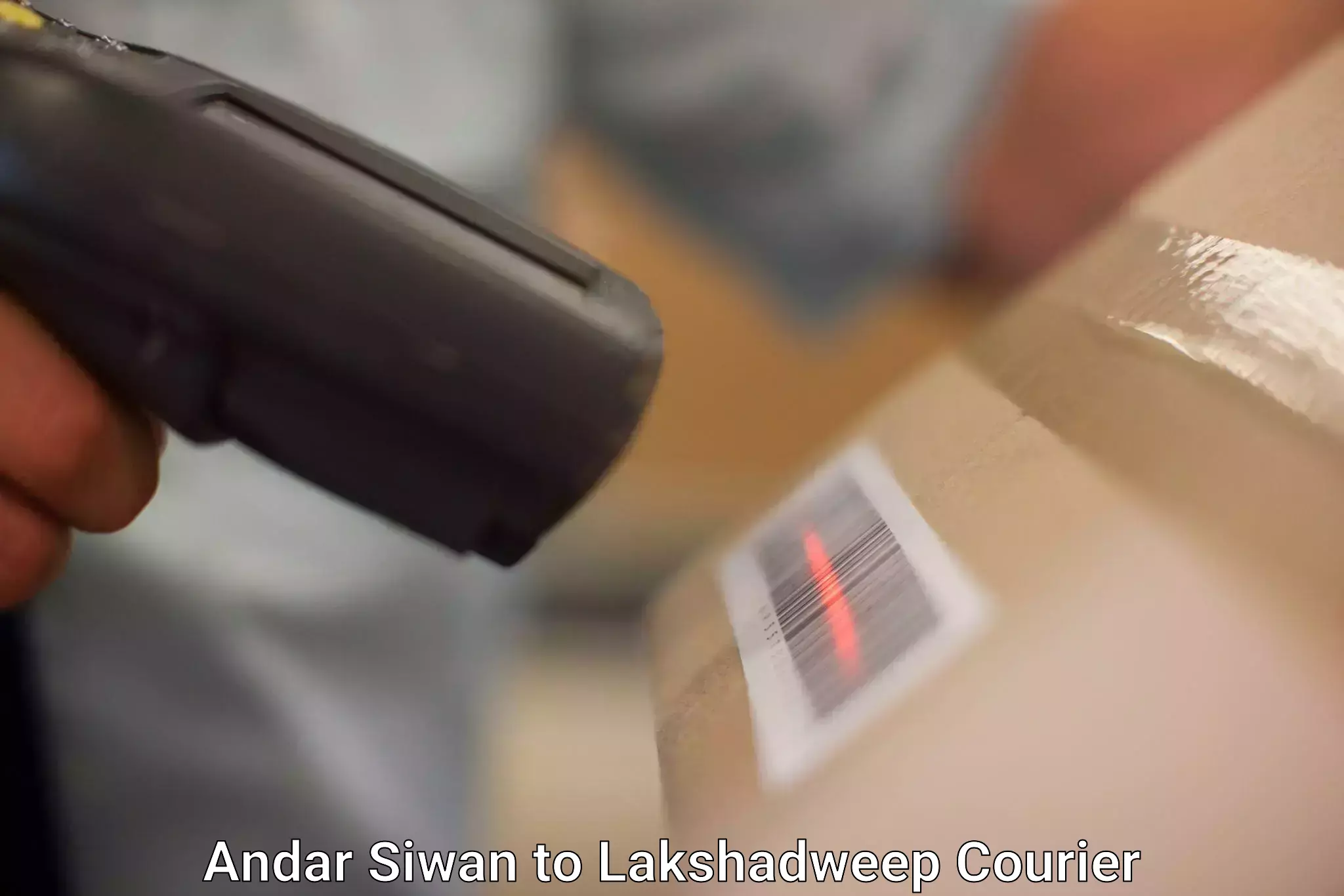 Secure package delivery Andar Siwan to Lakshadweep