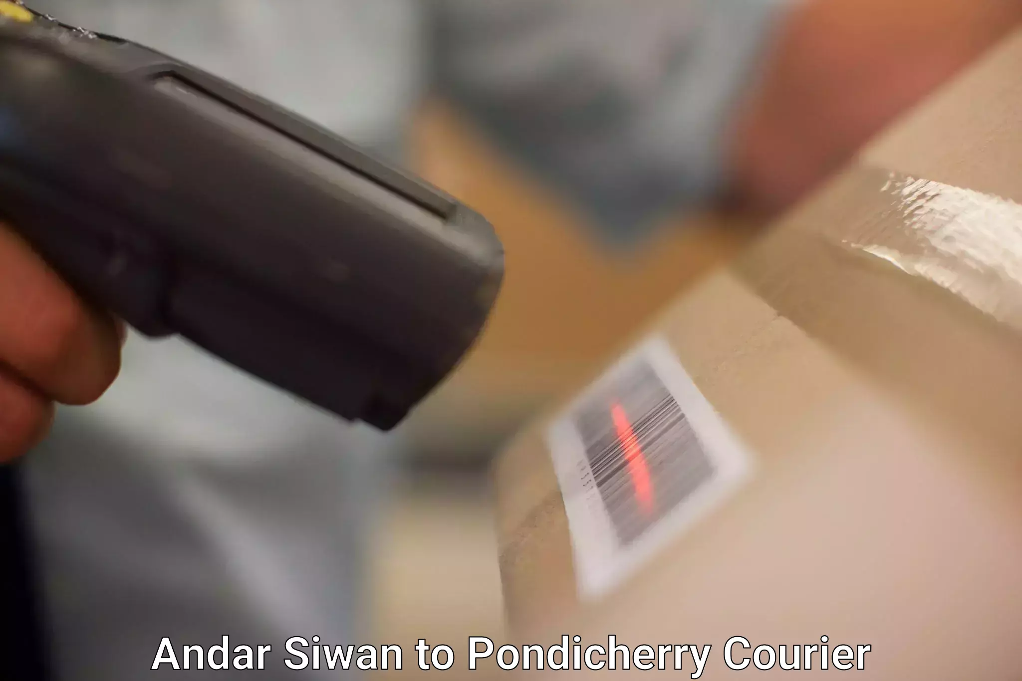 International courier networks Andar Siwan to Pondicherry