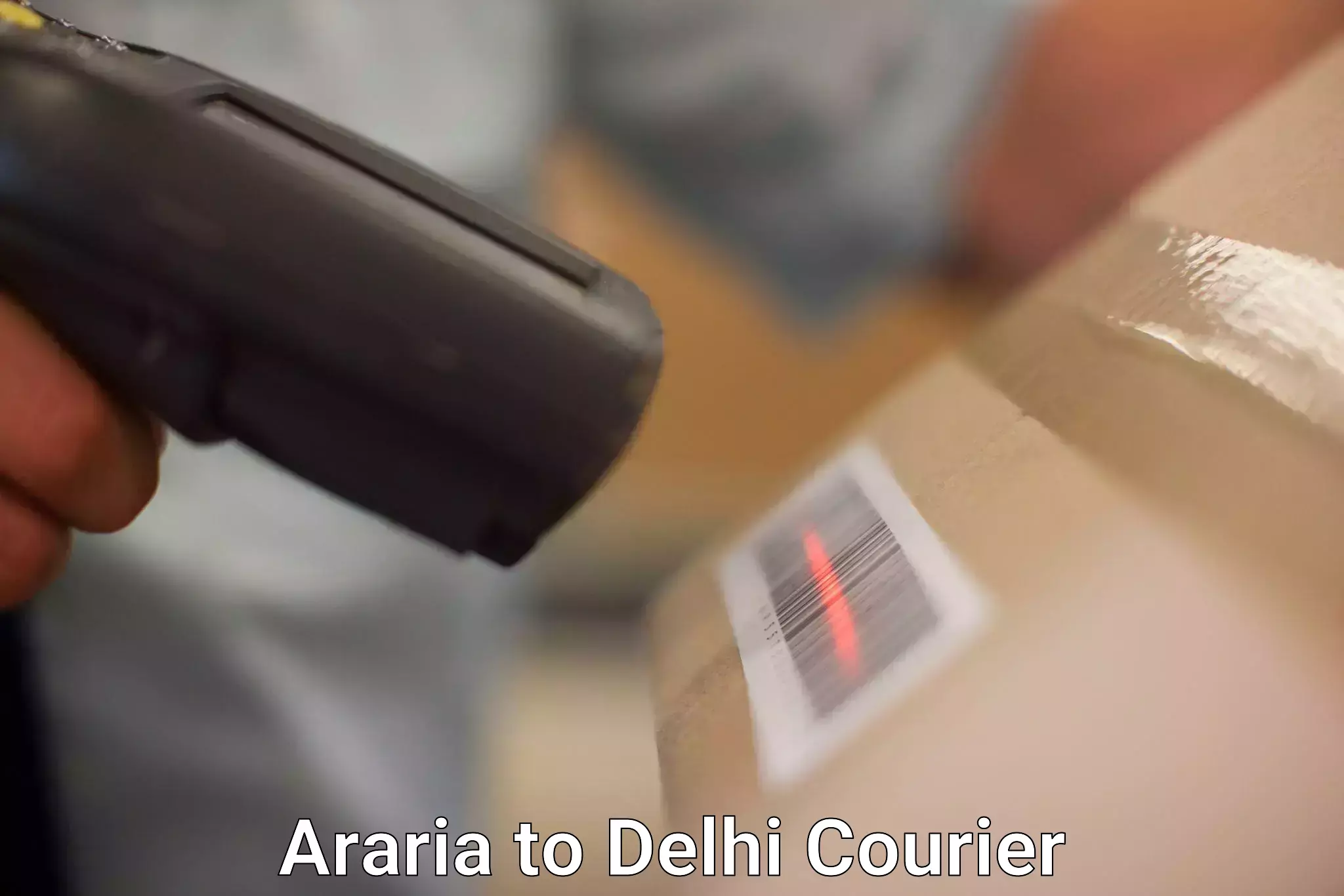 Fast parcel dispatch Araria to IIT Delhi