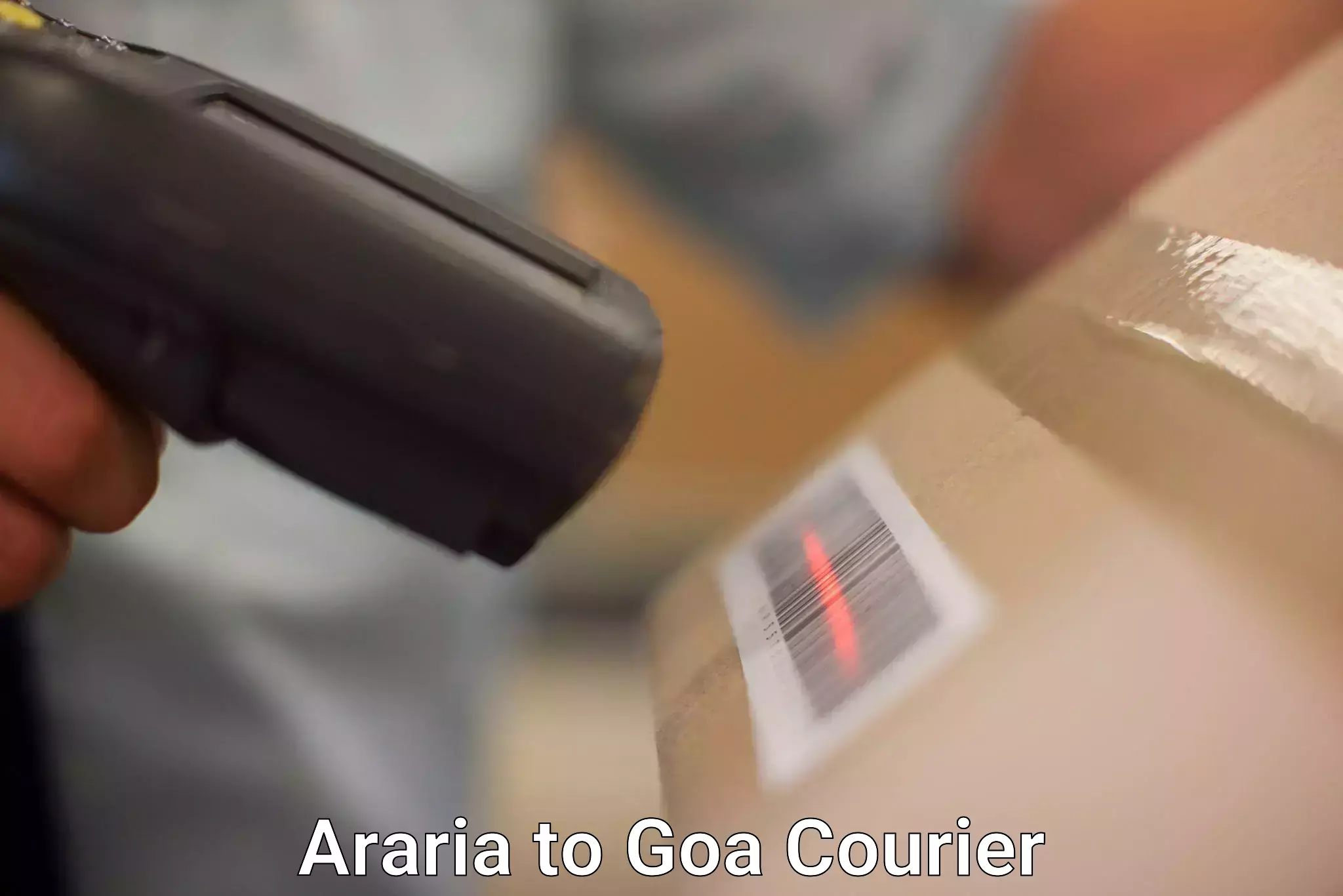 Online package tracking Araria to Panaji