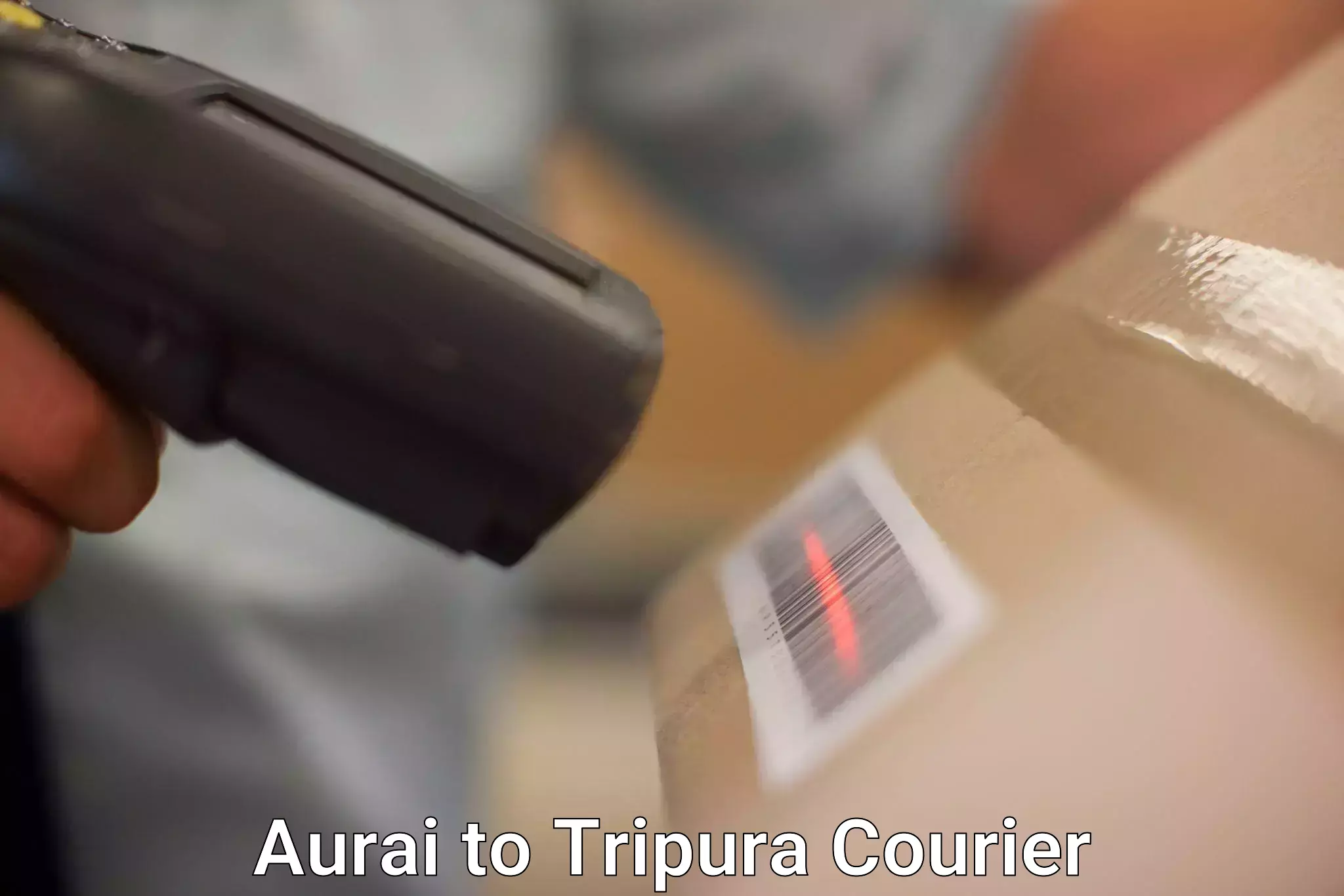 High value parcel delivery Aurai to Agartala