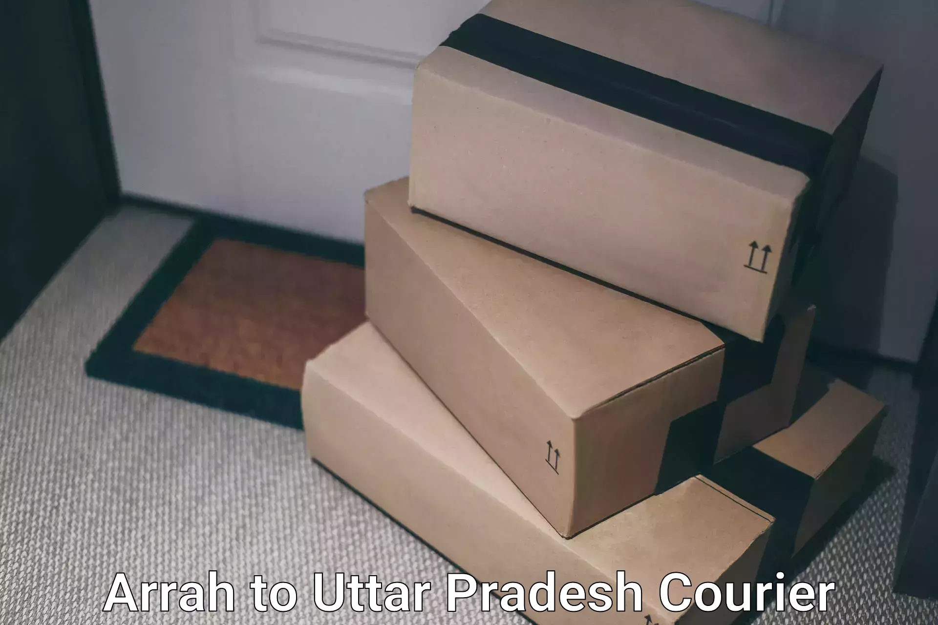 Courier service partnerships in Arrah to Uttar Pradesh