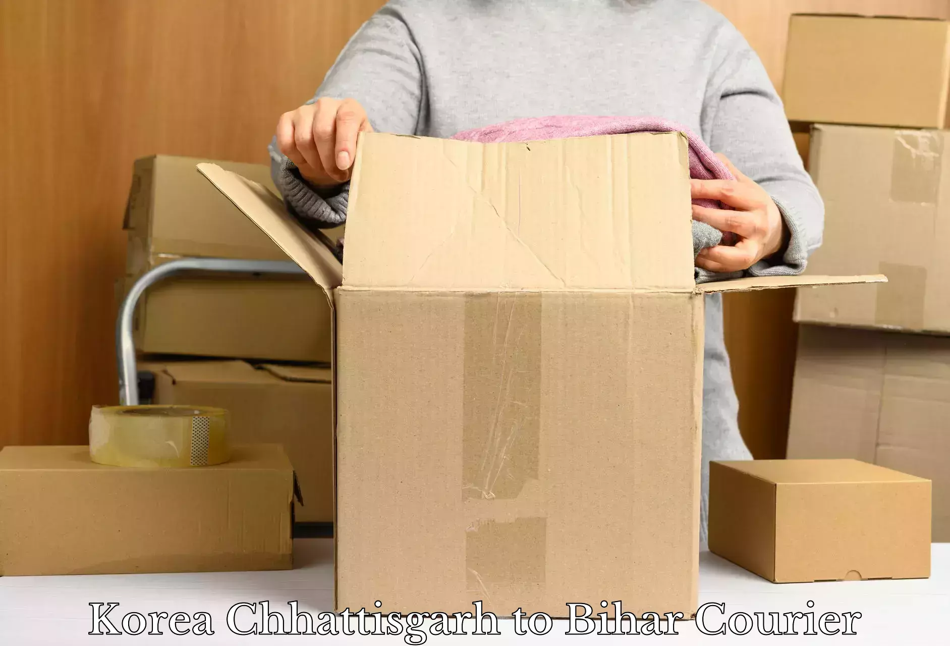 Efficient home goods movers Korea Chhattisgarh to Bihar