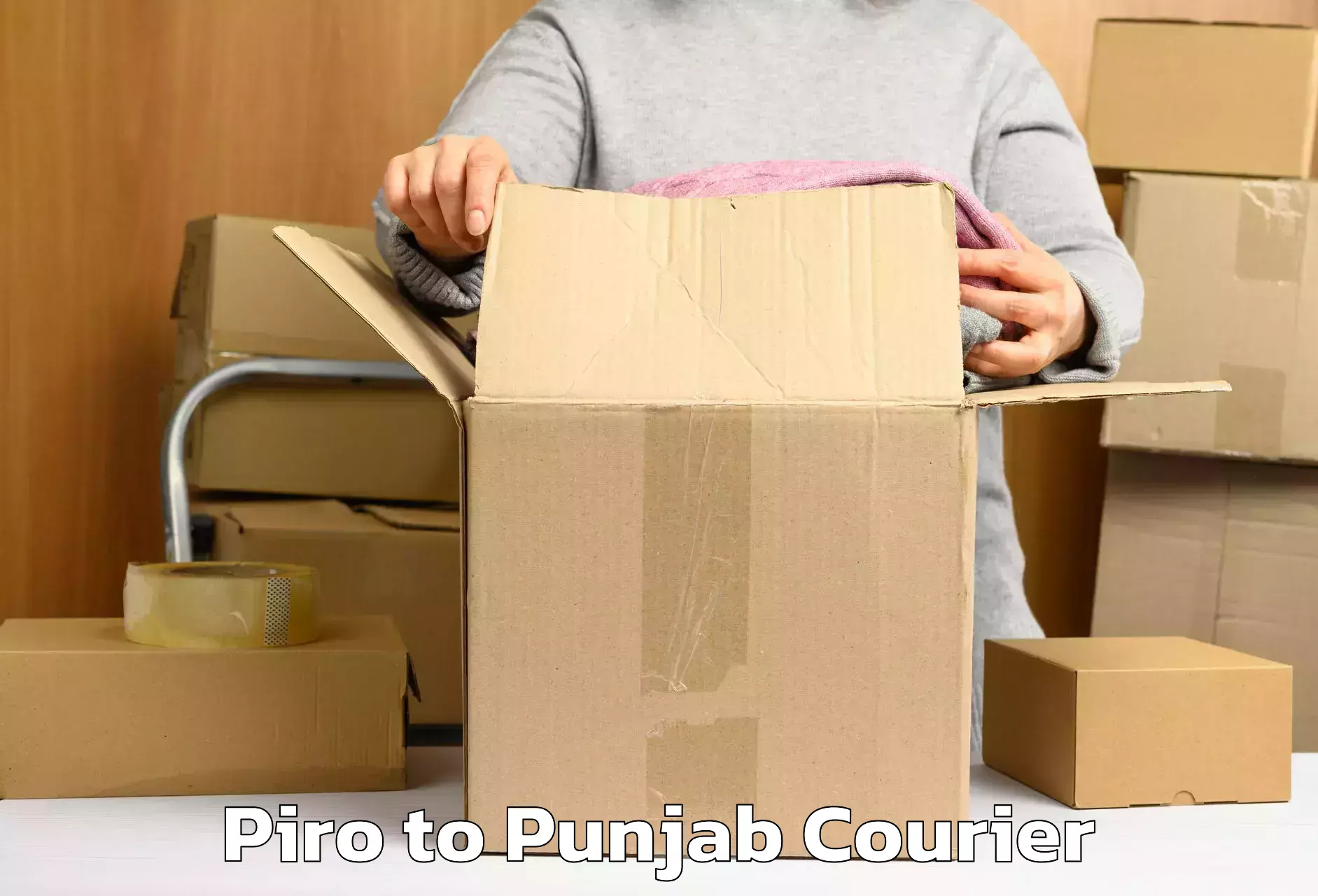 Luggage transit service Piro to Punjab