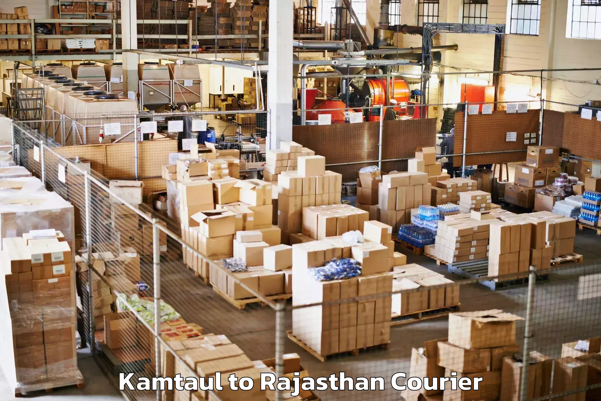 Baggage courier calculator Kamtaul to Rajasthan
