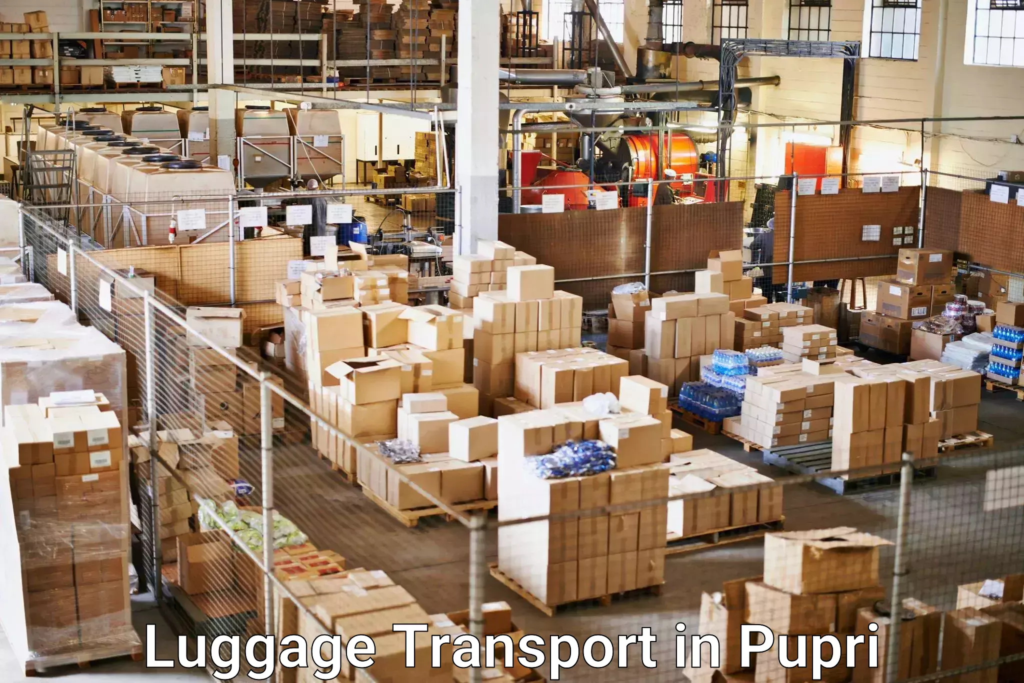 Baggage delivery optimization in Pupri