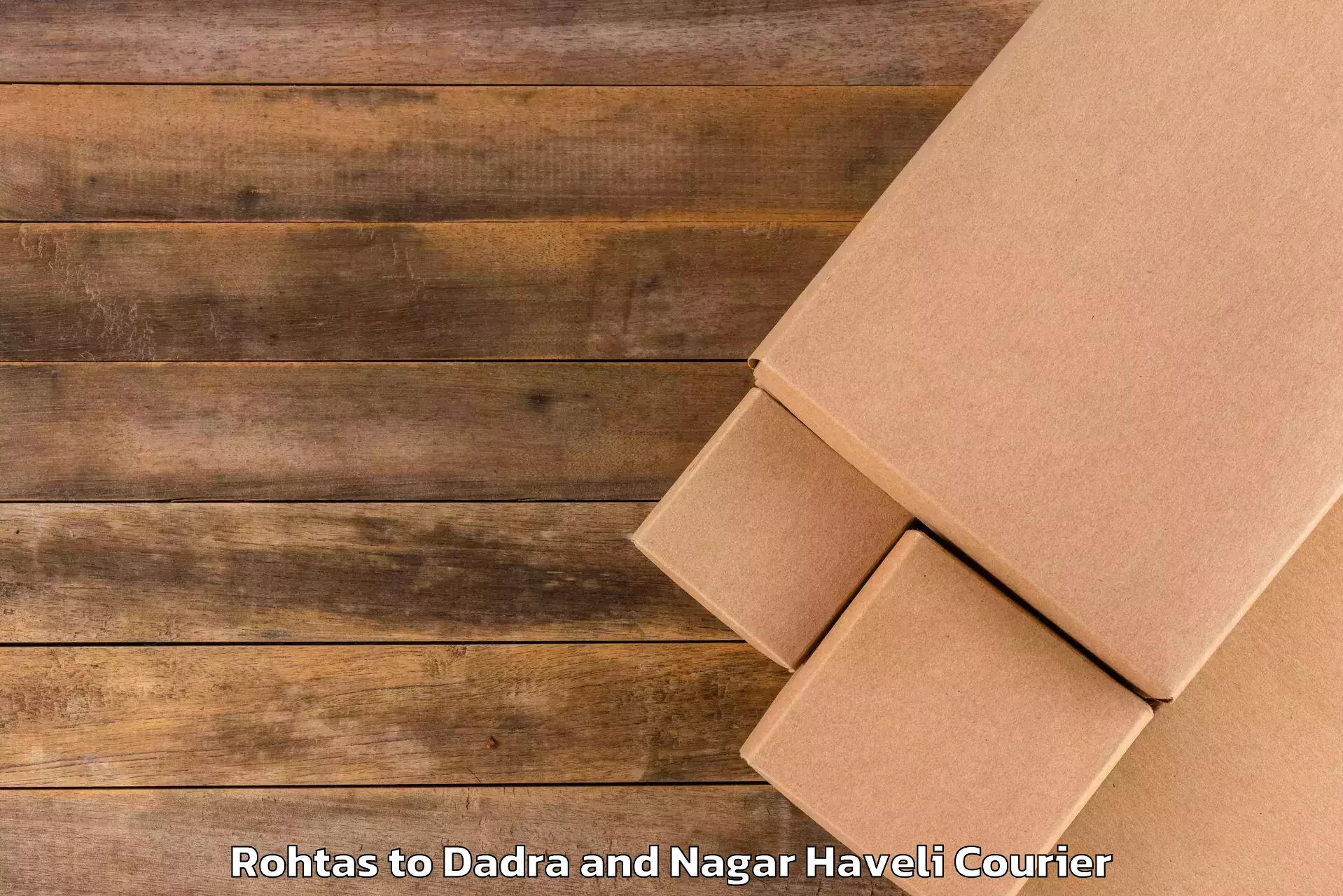Luggage transport rates calculator in Rohtas to Dadra and Nagar Haveli