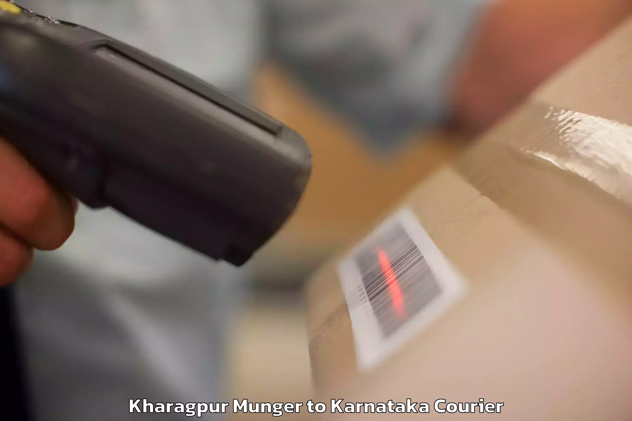 Luggage shipping specialists Kharagpur Munger to Karnataka