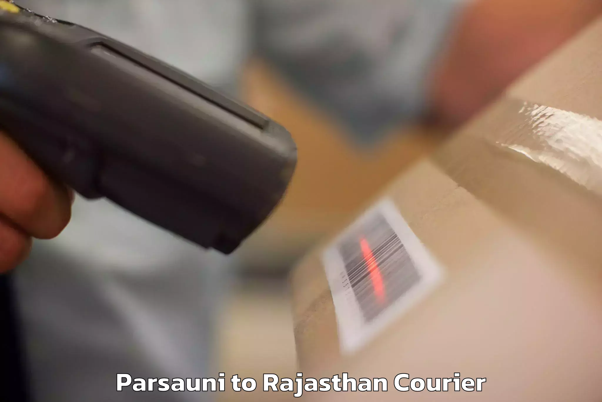 Baggage shipping service Parsauni to Rajasthan