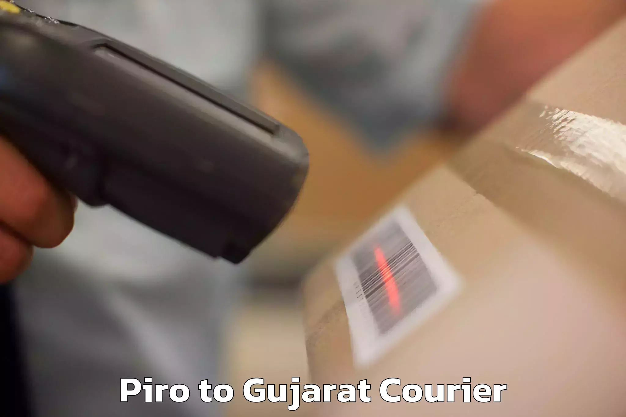 Flexible luggage courier service Piro to Jhagadia