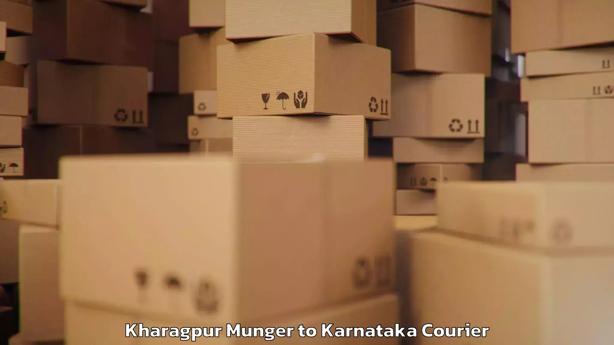 Baggage transport scheduler Kharagpur Munger to Bellary