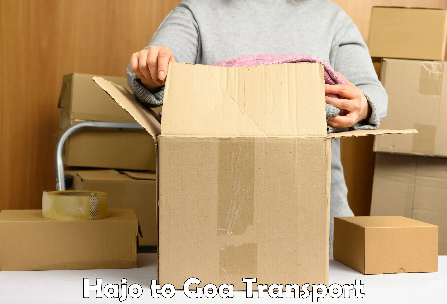 Online transport service Hajo to Goa