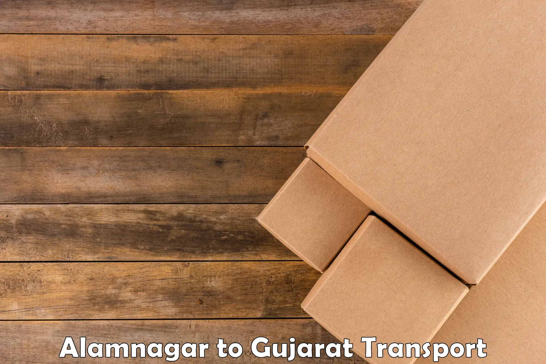 Truck transport companies in India Alamnagar to Gujarat