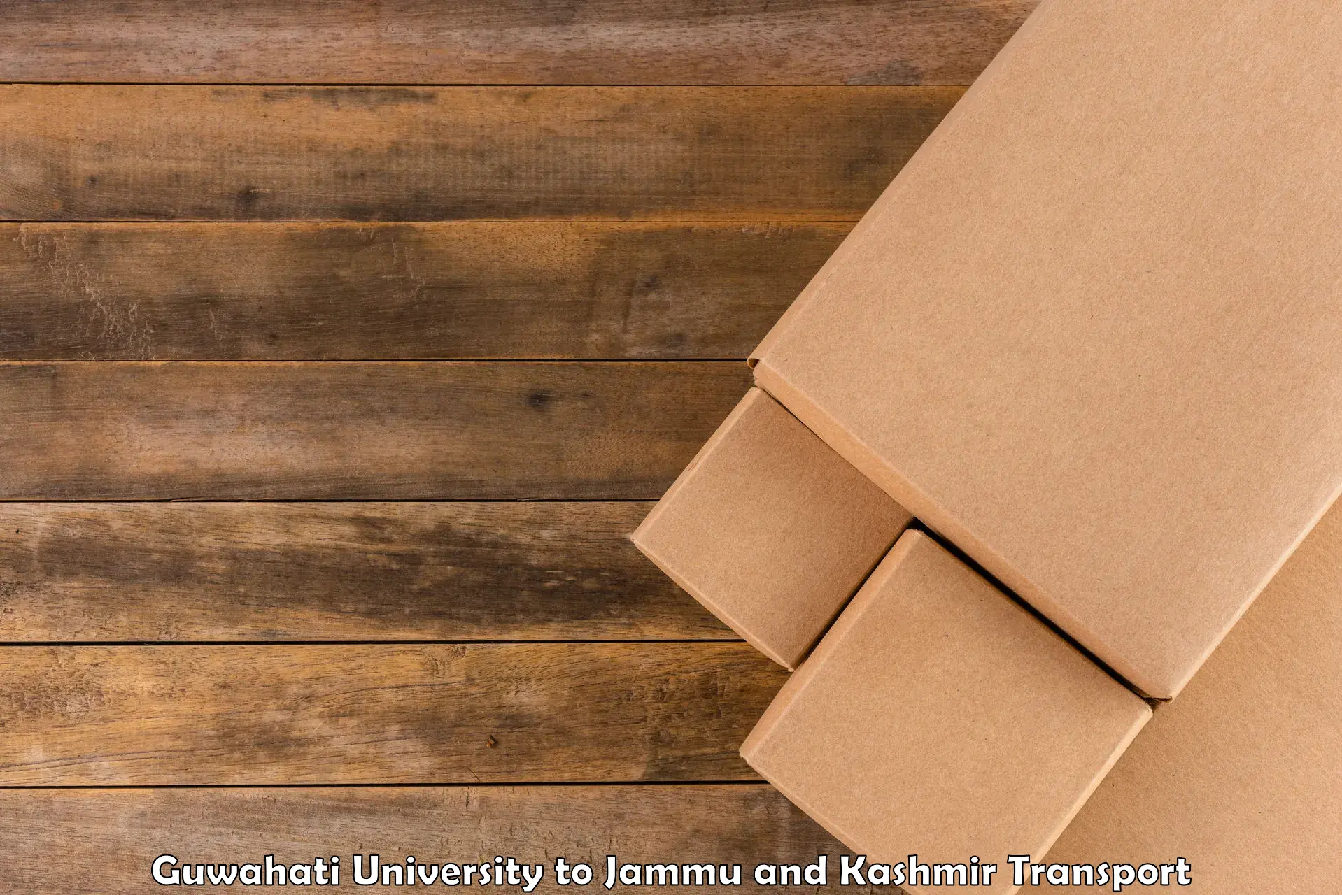 Package delivery services Guwahati University to Shopian