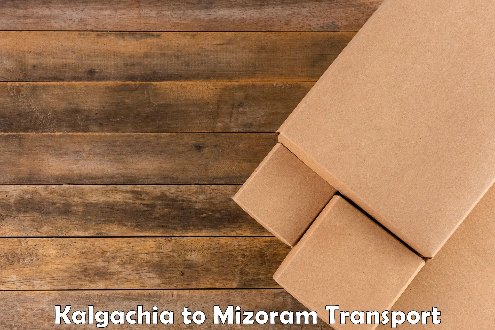 Two wheeler parcel service Kalgachia to Aizawl