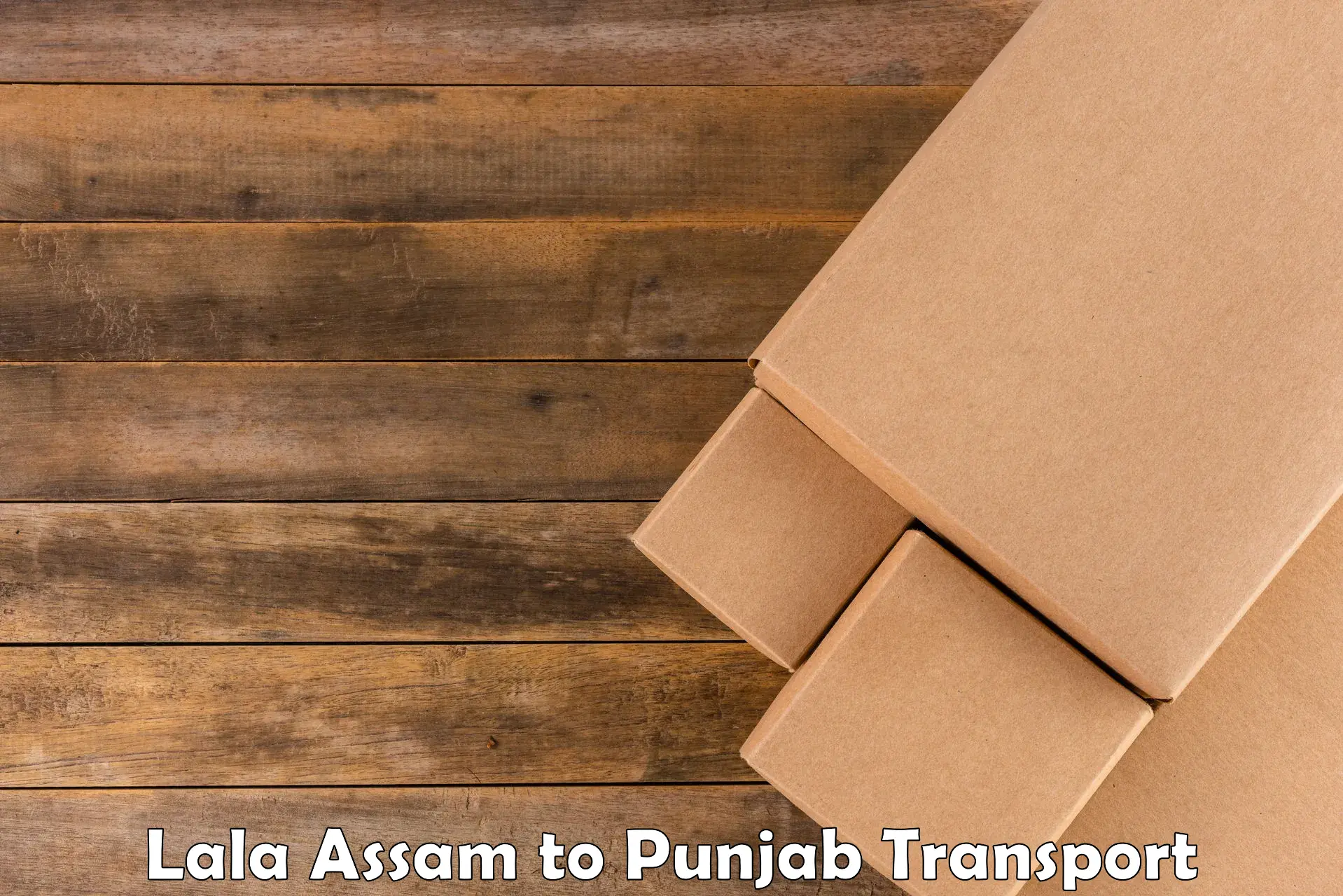 Nearest transport service Lala Assam to Rupnagar