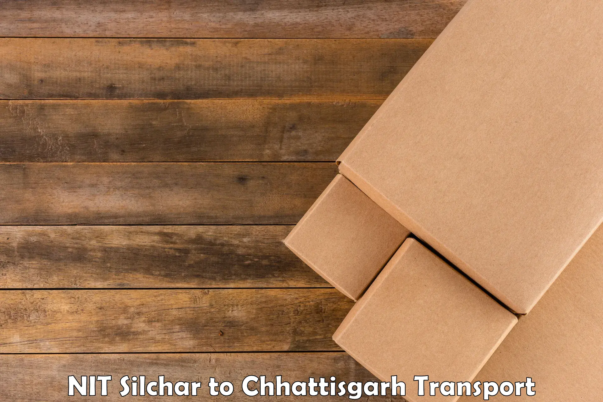 Two wheeler parcel service NIT Silchar to Dhamtari