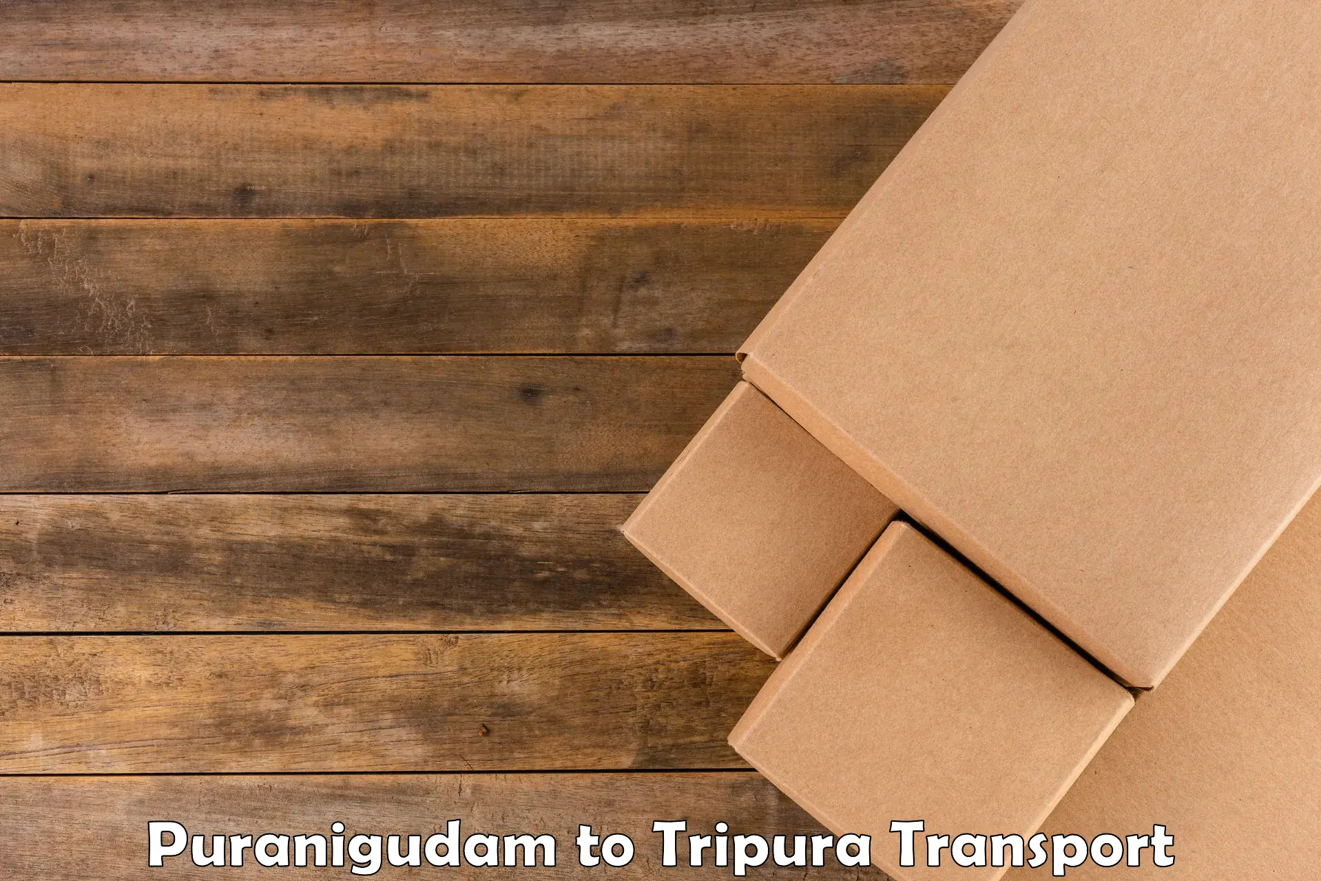 Container transport service Puranigudam to Manu Bazar