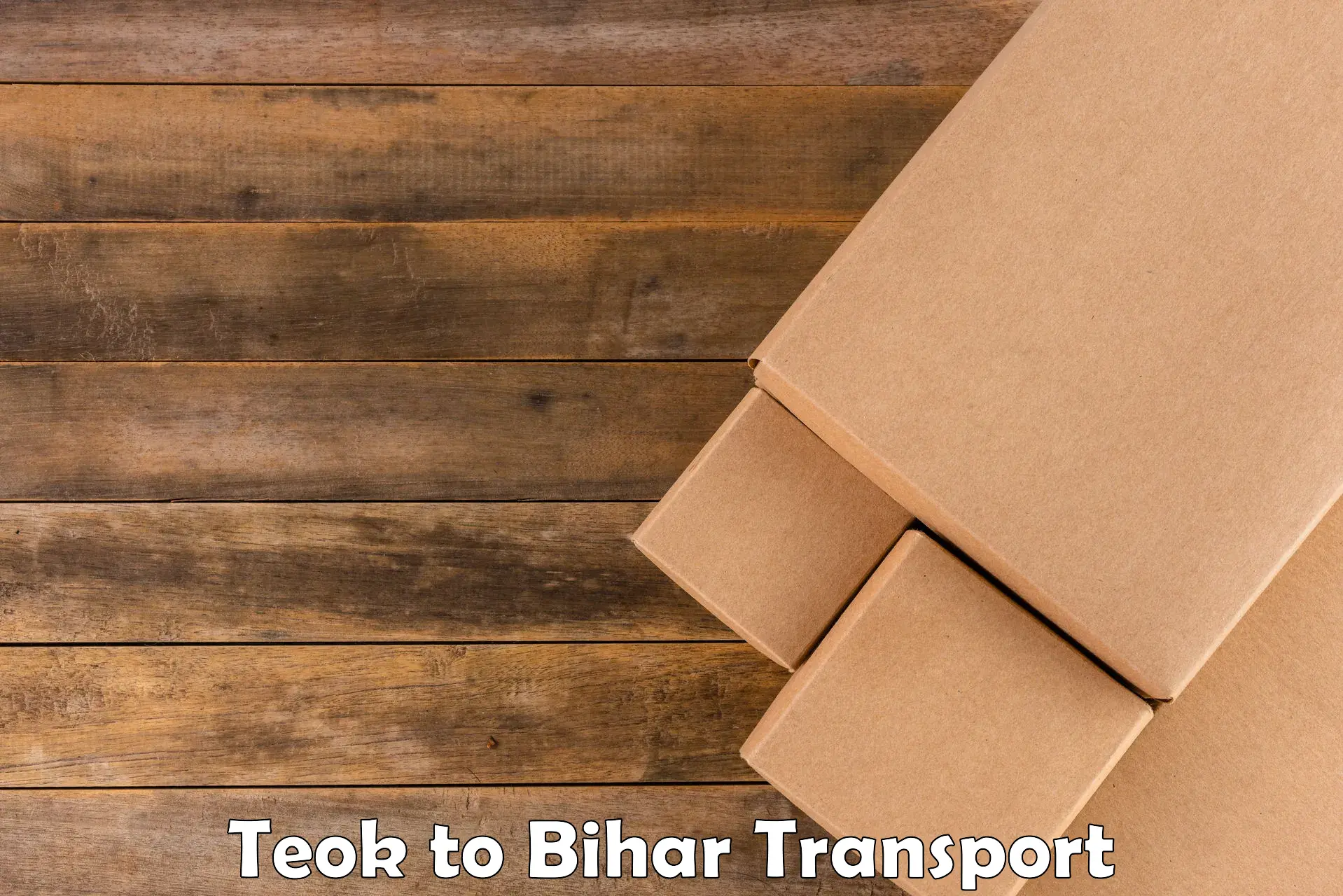Online transport booking Teok to Bihar