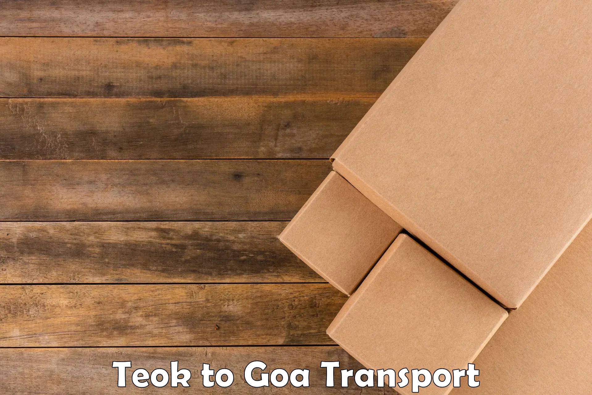 Domestic goods transportation services Teok to Panaji