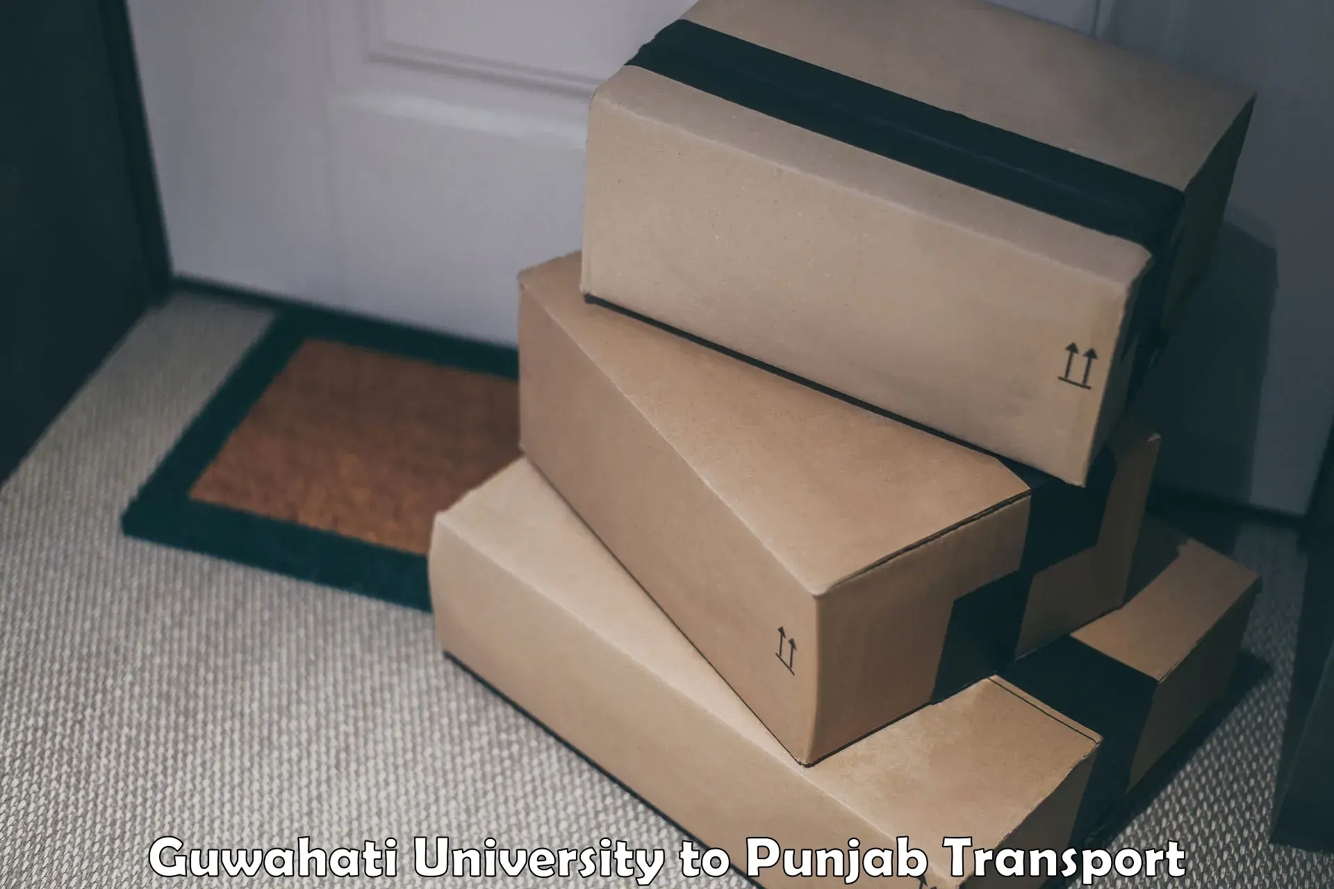 Package delivery services Guwahati University to Ropar
